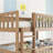 Twin Size Triple Rubber Wood Bunk Bed-382993301