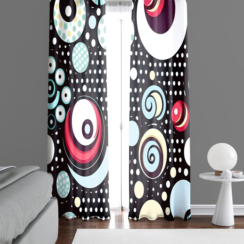 Rideau en polyester Dioni, L 56 po x L 78 po