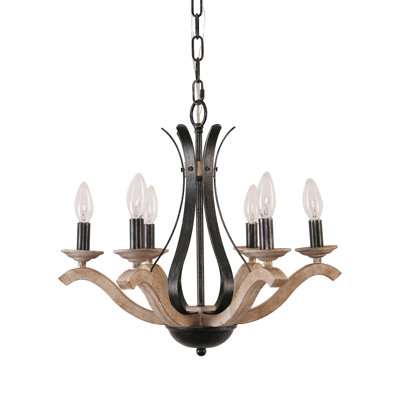 Wenger Wood Dimmable Empire Chandelier