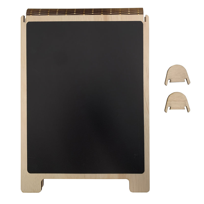 Cadre en bois en A avec tableau noir