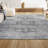 Federick Modern Persian Vintage Medallion Light Grey Rug-1681747738