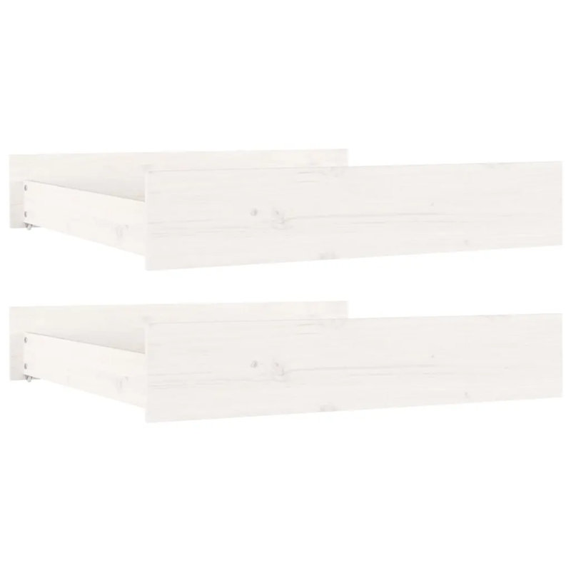 Jarely Underbed Storage Drawers, 18cm H x 90cm W x 78cm D, White