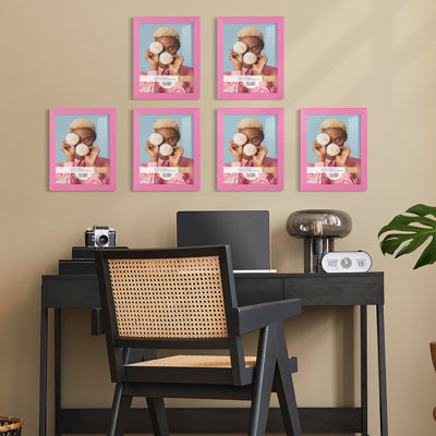 Wood Picture Frame - Set of 6