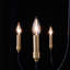 6-Light 27.6" Black & Gold Traditional Chandelier