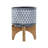Ceramic Aztec Planter On Wooden Stand-1783137450-1783137449