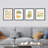 " Pastel Green And Yellow Polygon Pattern " 4 - Pieces-97762823-97762826