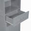 Tall Bathroom Cabinet with Laundry Basket-403078768
