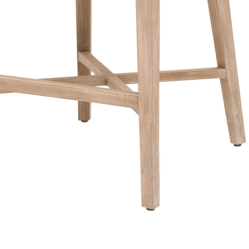 Tabouret de bar et de comptoir Bowker, Tabouret de bar (siège d'une hauteur de 31 po), Gris colombe / moucheté blanc