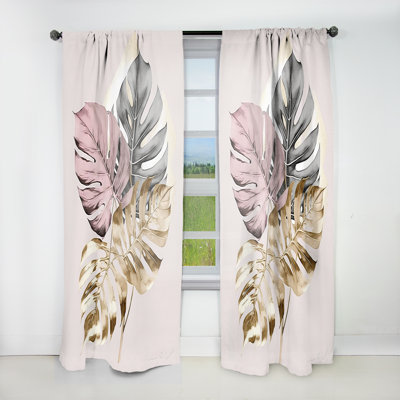 Odin - Leaf V - Traditional Curtain - Velvet Room Darkening - 1 panel
