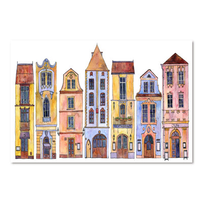 Croquis de la vieille Europe IV - Peinture sur toile