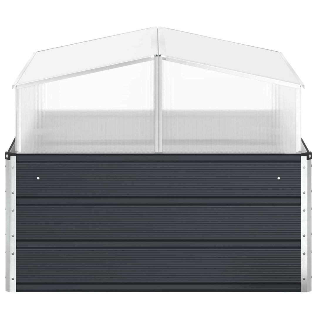 Planter 100 X 100 X 77 Cm Galvanised Steel
