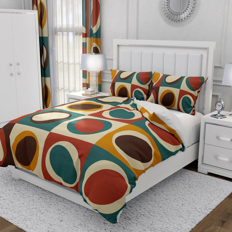 Abstract Duvet Cover, King Duvet Cover + 2 King Shams