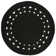 Round Johna Handmade Jute/Sisal Black Area Rug