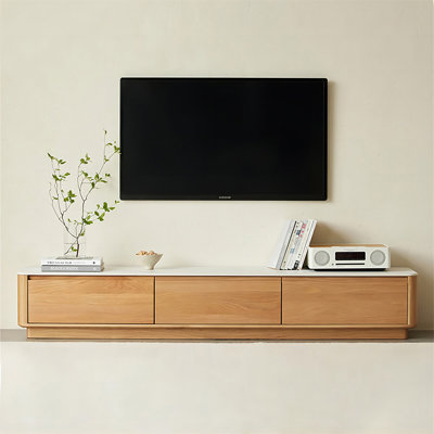 Modern Burlywood Manufactured Wood TV Stands