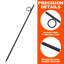Paquet de 4 piquets de barres d'armature en acier 3/8 po x 18 po avec boucle - ancrages de sol robustes pour tentes, clôtures, structures de jardin