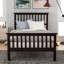 Lit moderne, lit plateforme en bois avec tête et pied de lit-114231063