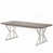 Plateau gris / base blanche