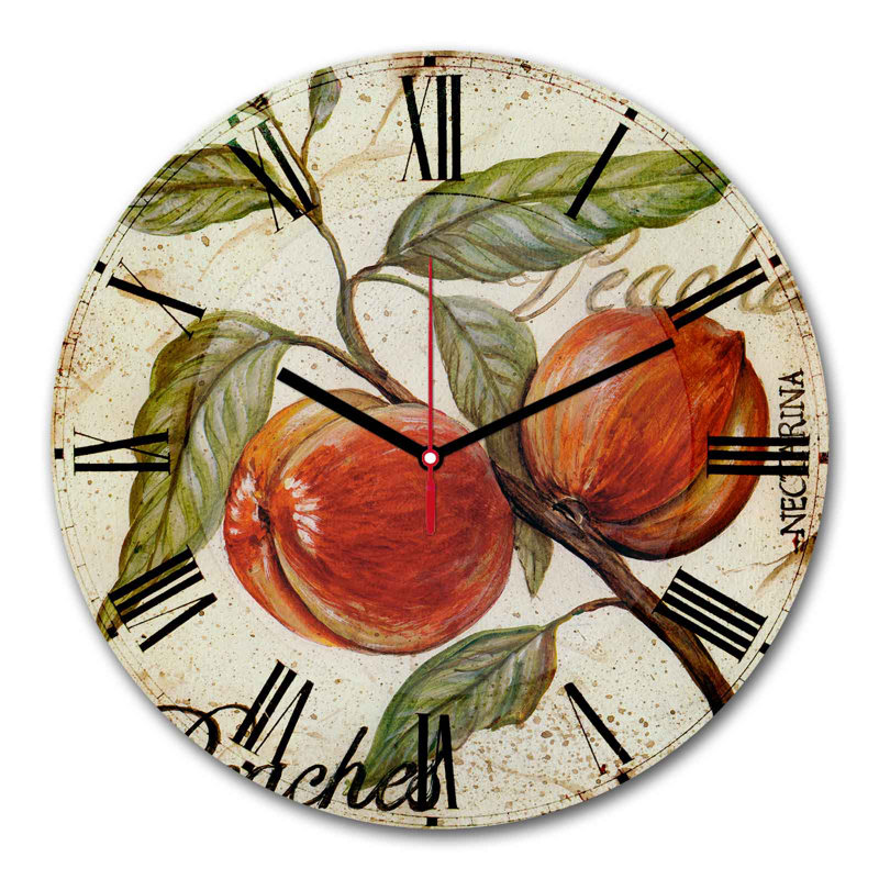 Horloge murale élégante Elegant, 11,8 pouces de diamètre | 100% panneau de fibres à densité moyenne avec une épaisseur de 0,2 pouce | Design élégant pour la maison ou le bureau | La montre moderne ajoute de la sophistication à n'importe quel espa