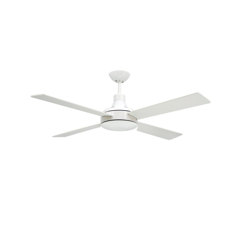 Kayenat 52'' Ceiling Fan, Pure White with Bleached Oak Blades
