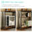 Built-in Outlets L-Shaped Computer Desk with Drawers & Storage Shelves-1421181445-1417777655