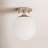 Luna Glass Semi Flush Mount-658249348