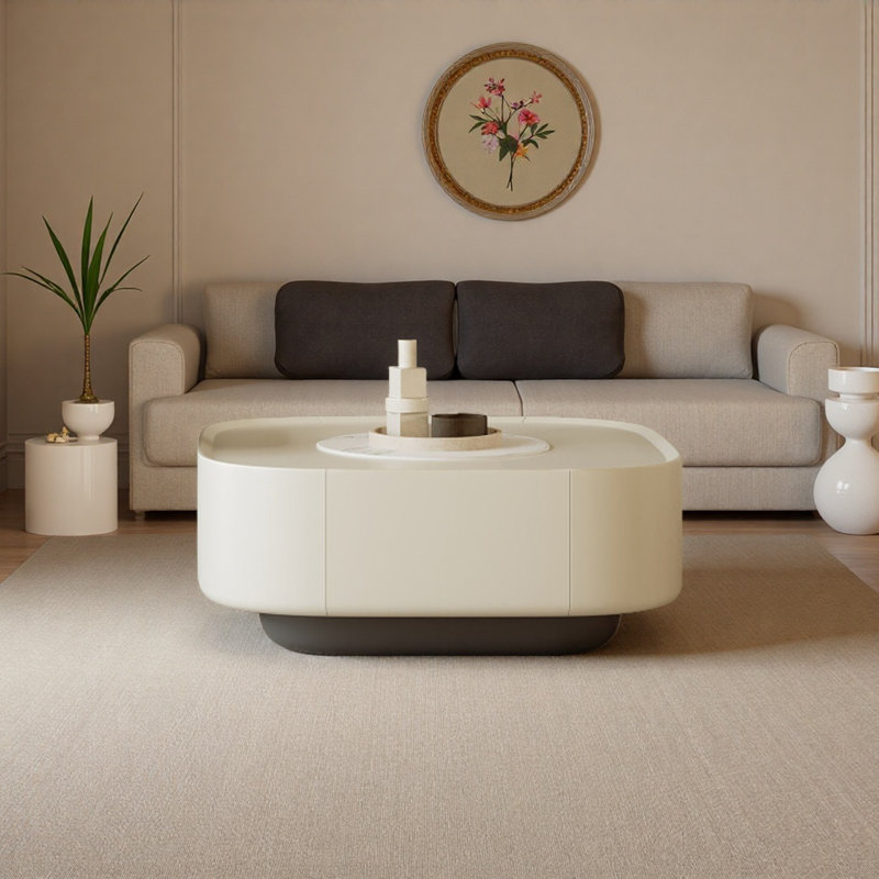 Table basse de style français crème