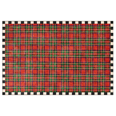 Royal Stewart Tartan Red Washable Rug