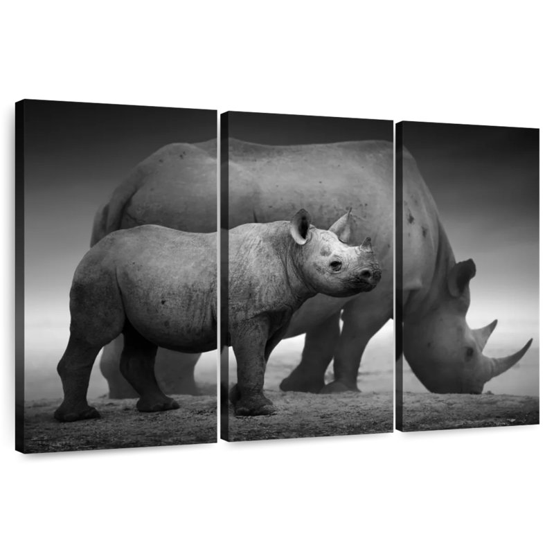 Rhinocéros de parc Bramos Etosha, H 28 po x l 45 po