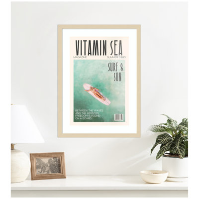 «Vitamin Sea» par Honey Island Studio, impression murale encadrée