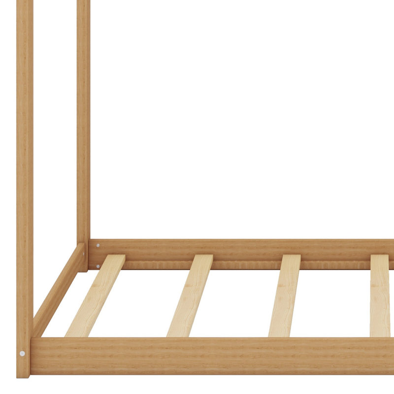 Lit maison en bois