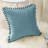 Pom Pom Velvet Tassels Pillow Cover-1378353532-1382719341