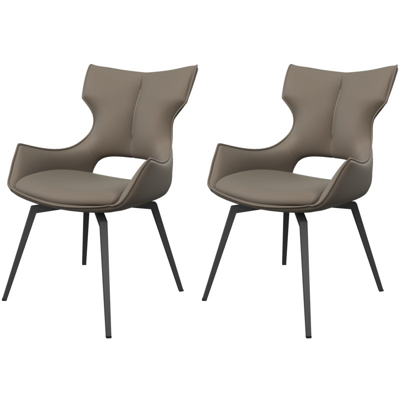 Deloney Swivel Dining Chair, Beige