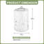 Abat-jour cylindrique en verre 1,6 po