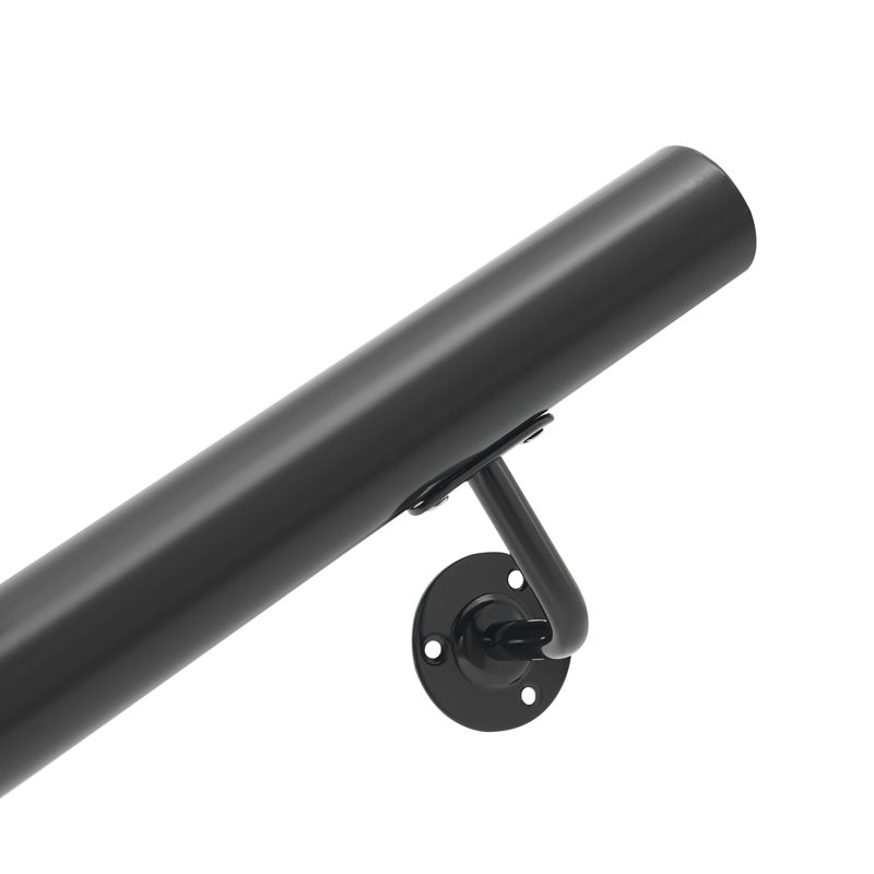 Rampe d'escalier, rampe d'escalier murale, rampe d'escalier en acier inoxydable, H 5,75 po x l 29,92 po x P 3,68 po