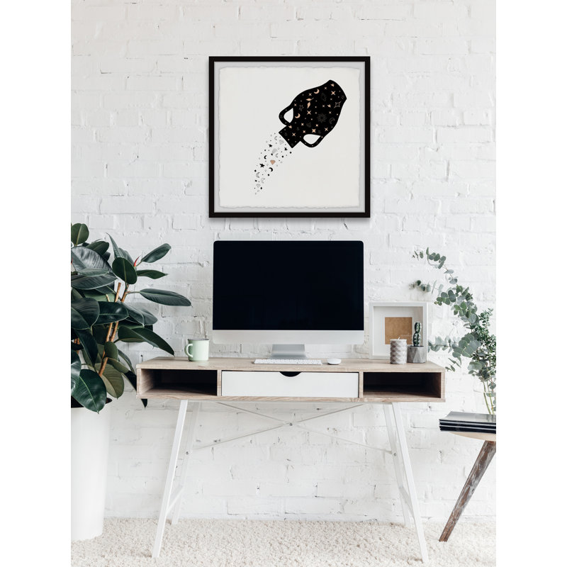 Celestial Vase by Marmont Hill - Single Picture Frame Painting, 81cm H x 81cm W x 3.81cm D
