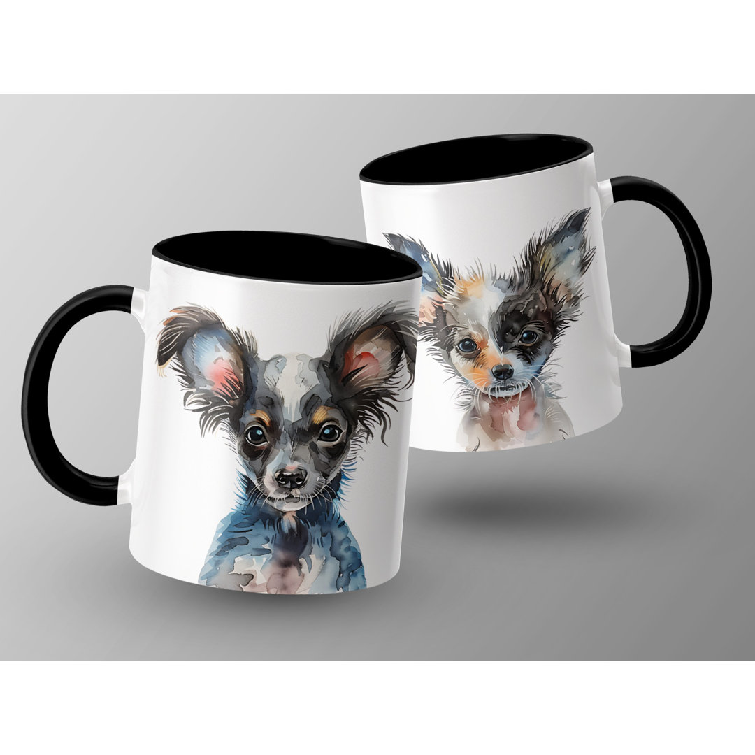 Watercolor Chihuahua Design 11oz Coffee Mug