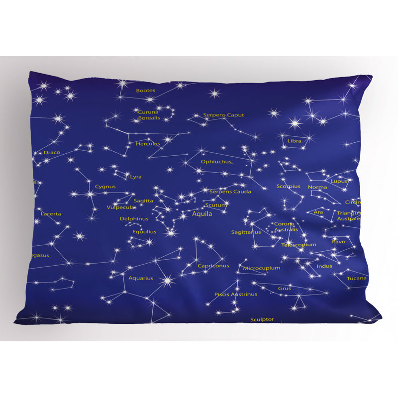 Star Polyester Sham Set, Twin