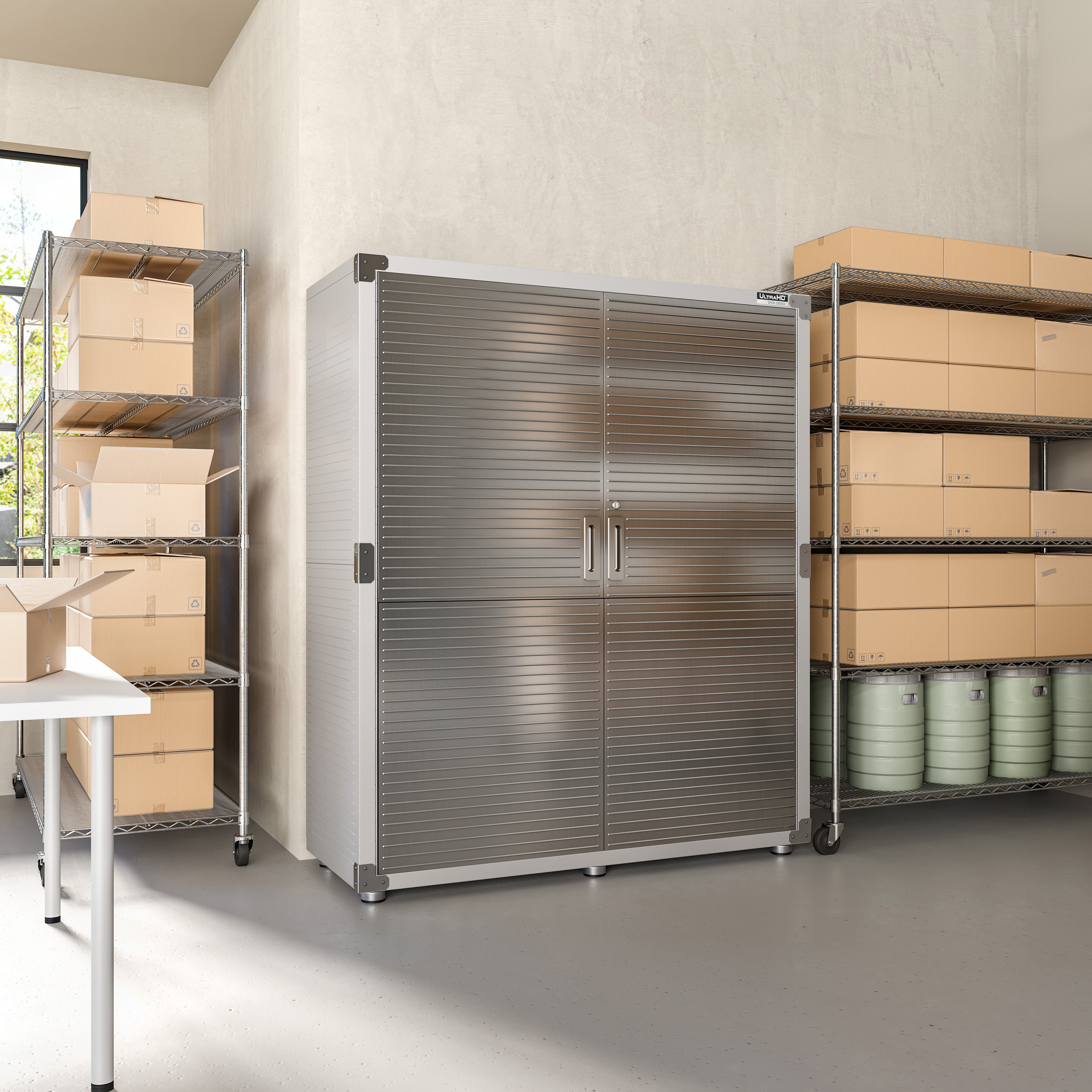 UltraHD® Seville Classics UltraHD Extra-Wide Storage Cabinet, 60