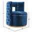 Fauteuil d'appoint pivotant en velours Demetric-92297924