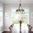 Esmeralda 6 - Light Steel Dimmable Wagon Wheel Chandelier