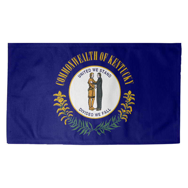 Tapis de porte d’intérieur du kentucky flag Fawcett, Rectangle 3 pi 3 po x 5 pi 3 po
