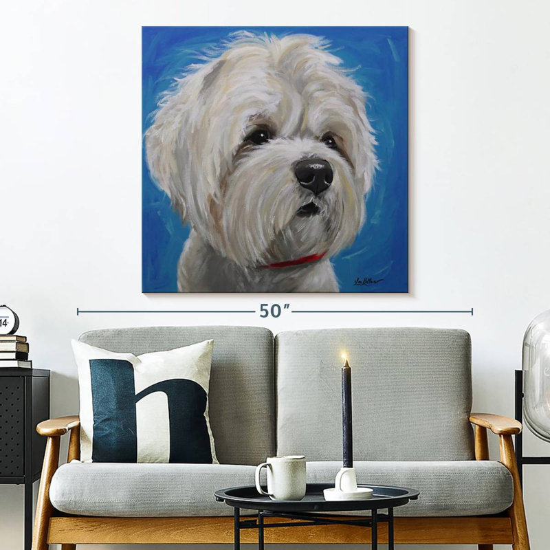 Crowle Maltese Shih Tzu Pipa, 33" H x 33" W