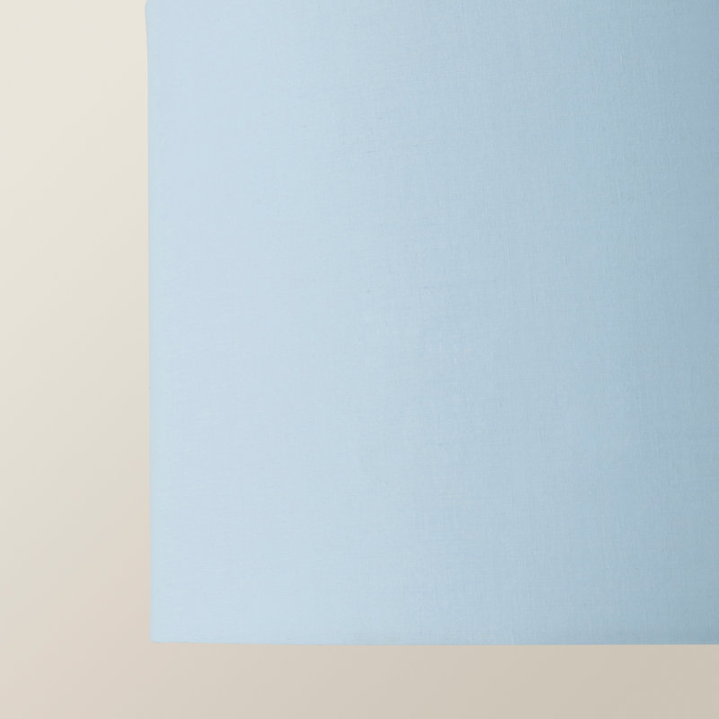 Blended Fabric Drum Lamp Shade ( Slip-On ), Blue, 25cm H x 45cm W x 45cm D