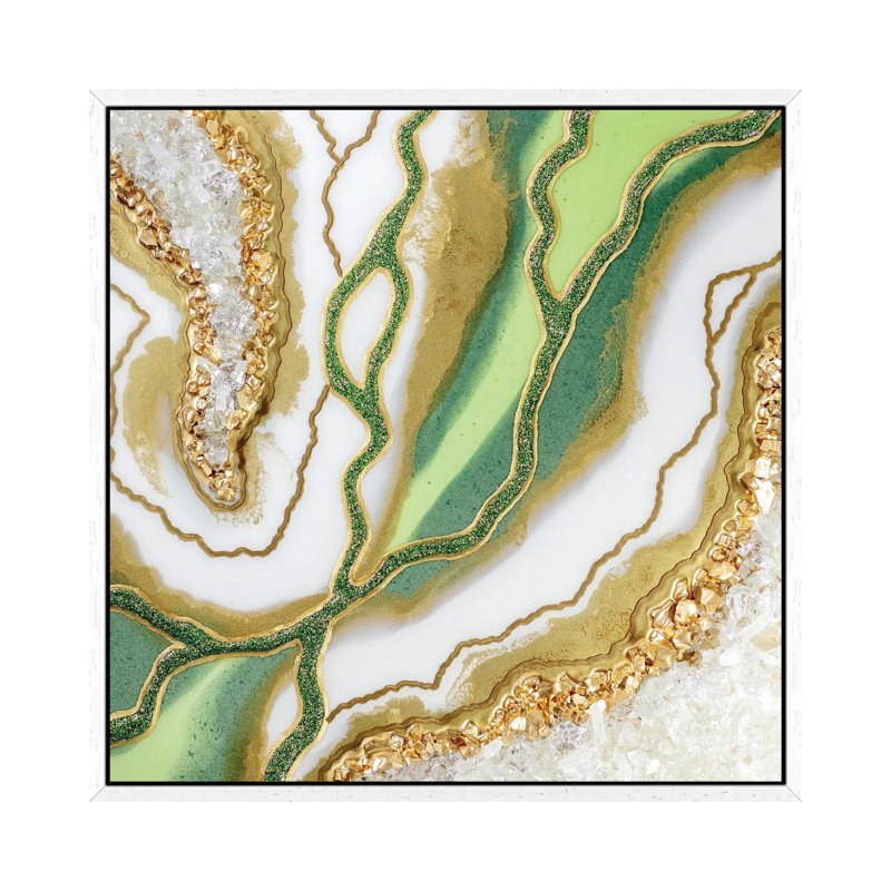 Mito Del Jaguar by Goga Studio - Print on Canvas, White Framed, 45.72 cm H x 45.72 cm W