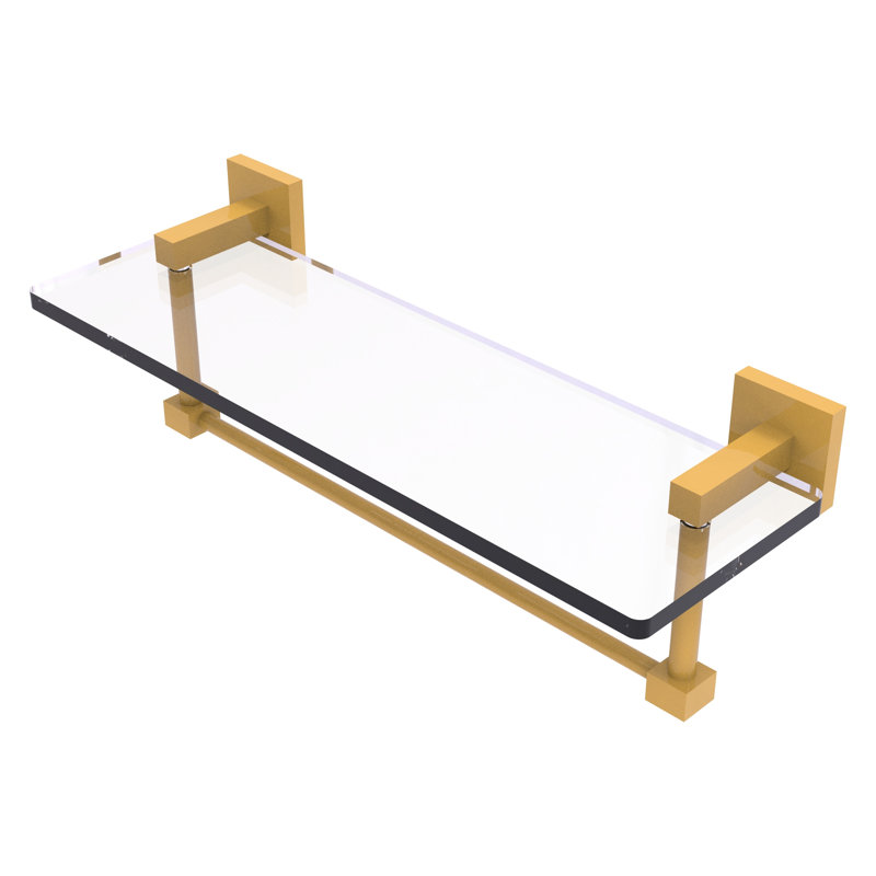 Tablette de meuble-lavabo en verre avec barre à serviettes intégrée Montero Collection Montero, H 5,3 po x l 16 po x P 5,7 po