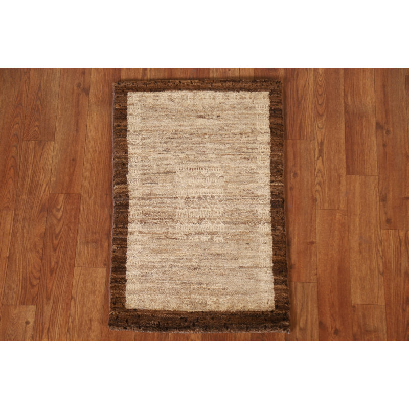 Bordered Gabbeh  Square Rug 2x2