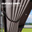 Pergola en aluminium avec auvent-90674428-90673035