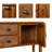 46'' Solid Wood Sideboard Console Table With 2 Drawers And Cabinets And Bottom Shelf, Retro Style Storage Dining Buffet Server Cabinet For Living Room Kitchen Dining Room(Brown)-400549193
