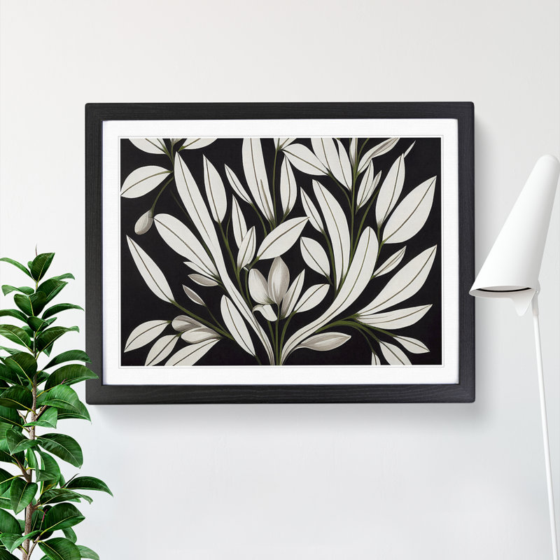 Fantastic Flowers - Single Picture Frame Print, 34cm H x 46cm W x 2cm D, Black Framed