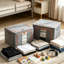 Hokku Designs, corbeille décorative en tissu, 2 paquets de bacs de rangement de vêtements avec cadre en métal pliable-488671969